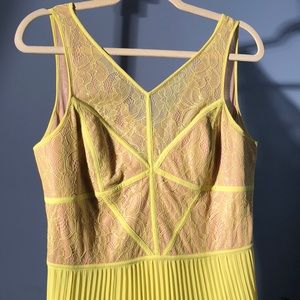 BCBG LIME GREEN LONG DRESS